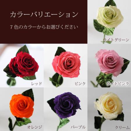 プリザーブドフラワー 1輪のバラ プリザーブドフラワー 水やり不要で