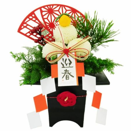 フラワーアレンジメント 生花の鏡餅 お正月に贈る花