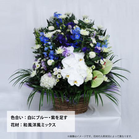 runaページ華やかなお供えアレンジメント お供え花・仏花】WEB限定｜アレンジメント「ボヤージュ」（お