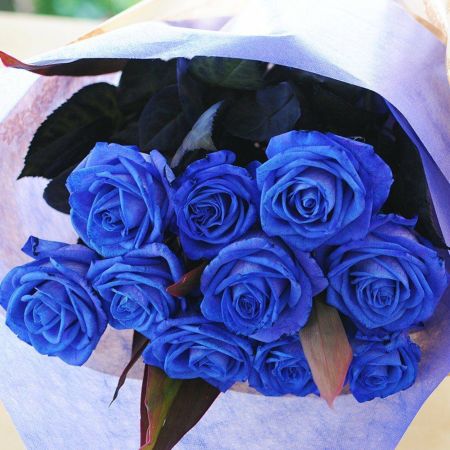 本数指定 青いバラの花束 青い薔薇(バラ) ブルーローズの花束