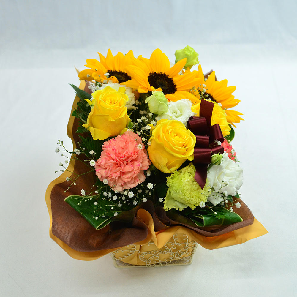 フラワーアレンジメント アーリーサマー ひまわりの花言葉の意味とは