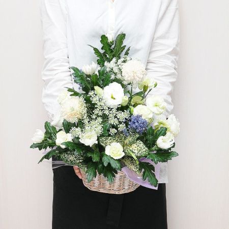 ちえ様オーダー　新盆お供え花 　アレンジメント 大 お供え花 お悔やみ オーダー フラワーアレンジメント 花束 L