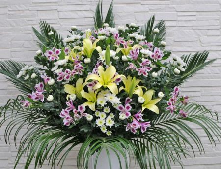 お供え スタンド花 1段タイプ お供えスタンド花 葬儀告別式用 お供え スタンド花 1段タイプ お供えスタンド花 葬儀告別式用
