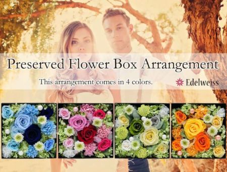 プリザーブドフラワー 花束 アレンジメント プリザーブドフラワー オリジナルボックスアレンジメント | 花
