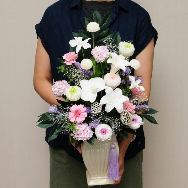 お供えプリザーブドフラワー 永遠(とわ) プリザーブドフラワー 水やり