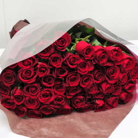 赤いバラ45本の花束 赤いバラ(薔薇・ばら)の花束 赤いバラ45本の花束 赤いバラ(薔薇・ばら)の花束