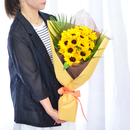 花農家直送！！ひまわり85本❀ 5本、花農家直送！】プレゼントにもオススメ。田舎のガーデンで