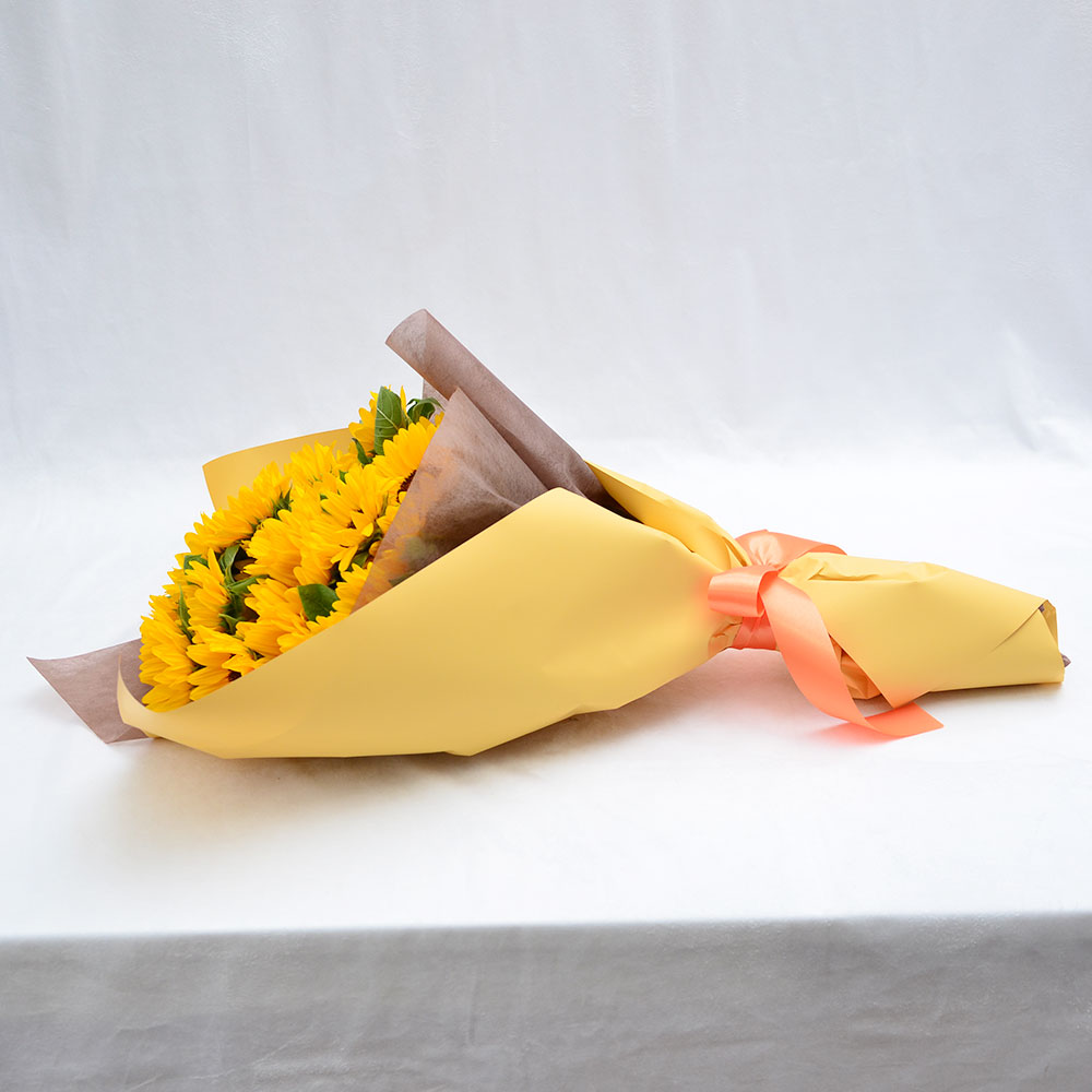 ひまわりの花束 3Lサイズ 30本 ひまわりの花言葉の意味とは 花名の由来